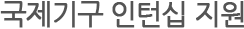 국제기구 인턴쉽 지원
